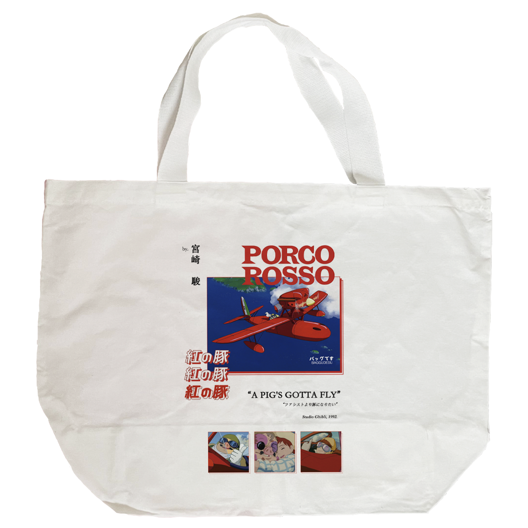 Baggu Ghibli - Porco Rosso (personalizado)